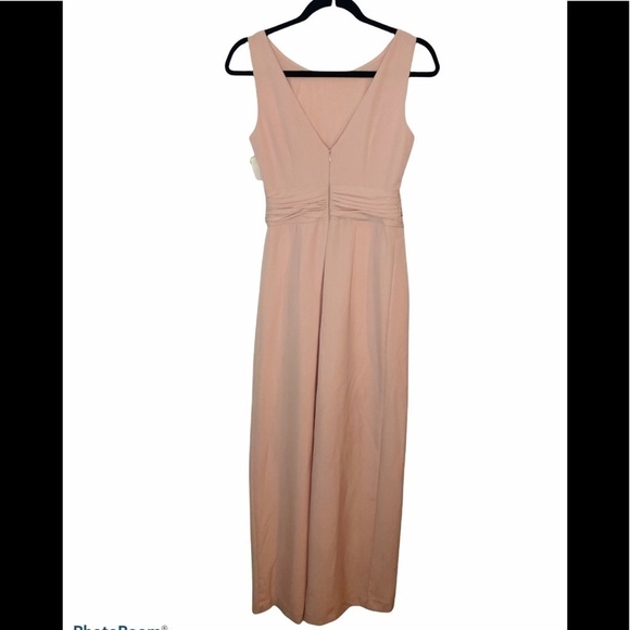Eliza J blush pink wide leg jumpsuit,  2 - Picture 4 of 8